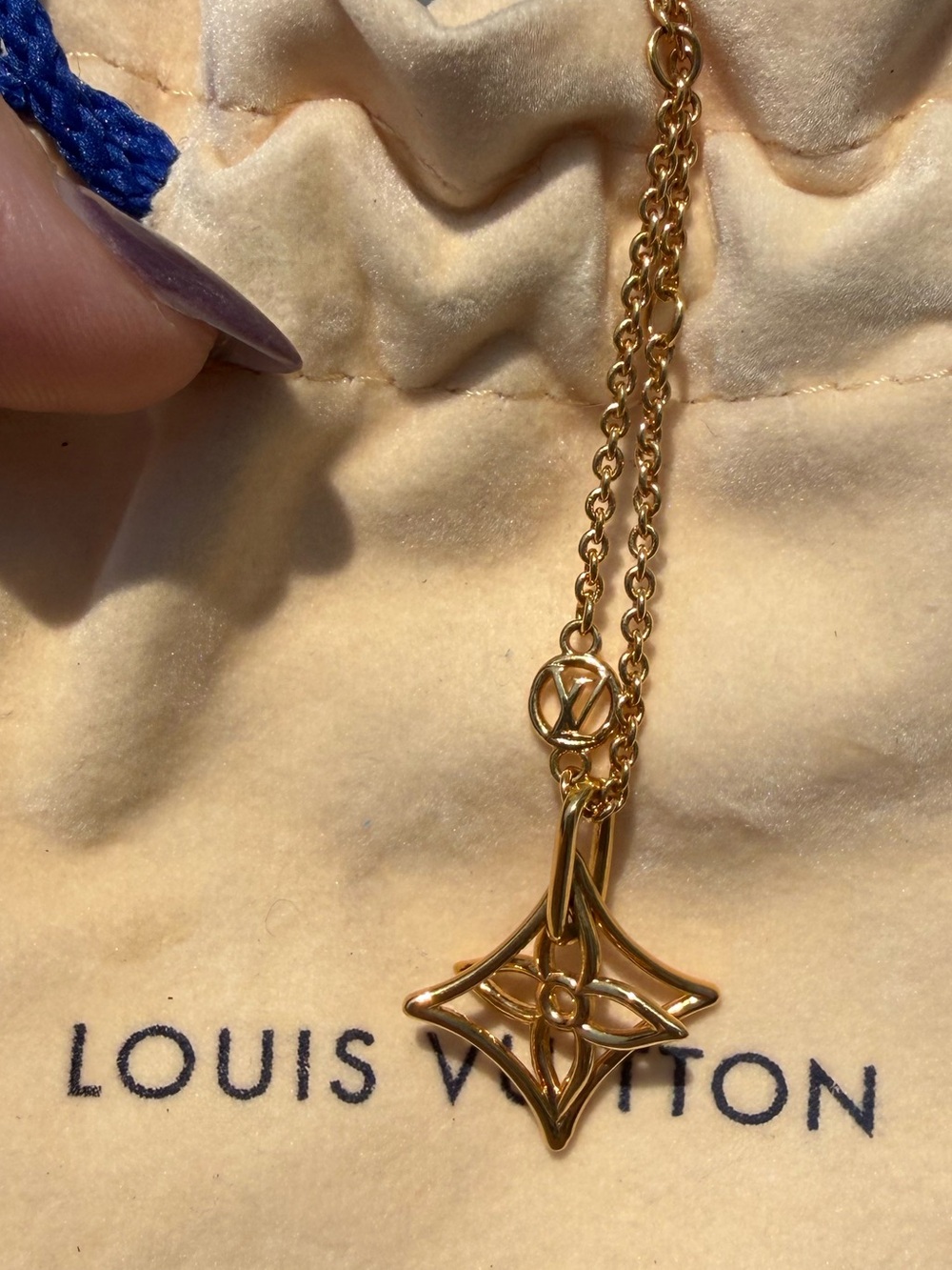 Authentic Louis Vuitton Flower Necklace